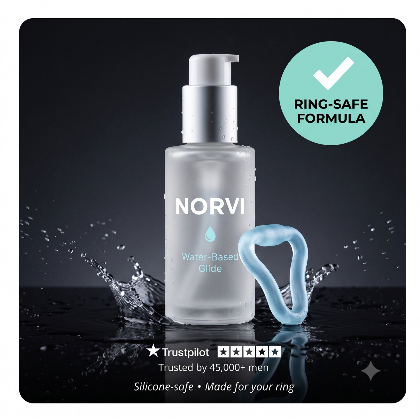Norvi Glide™ — "The only lube that's safe for your ring."
